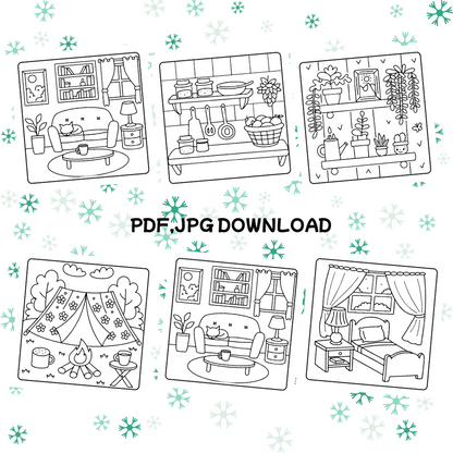 Cozy Hygge Coloring Book _ Multicloria